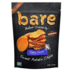 素焼きのカリカリスイートポテトチップス シーソルト グルテンフリー 1.4オンスバッグ 8カウント Bare Baked Crunchy Sweet Potato Chips, Sea Salt, Gluten Free, 1.4 Ounce Bag, 8 Count