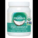 Nutiva オーガニック コールドプレス バージン ココナッツ オイル、54 液量オンス (1 パック) USDA オーガニック、非遺伝子組み換え、ホール 30 承認、ビーガン、ケト、新鮮な風味と香りで料理と健康な肌と髪に Nutiva Organic Cold-Pressed Virgin Cocon