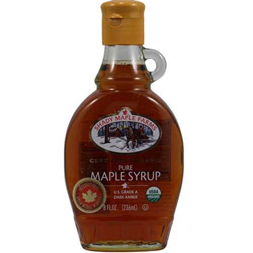 Shady Maple Farms メープル シロップ、Og、Gr A、Dk、Gl、16.90 オンス Shady Maple Farms Maple Syrup, Og, Gr A, Dk, Gl, 16.90-Ounce