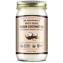 Dr. Bronner's - オーガニック バージン ココナッツ オイル (ホワイト カーネル、14 オンス) - 料理、ベーキング、髪と体用のココナッツオイル、未精製および搾りたて、マイルドな風味、多用途、フェアトレード、ビーガン、非遺伝子組み換え Dr. Bronner's