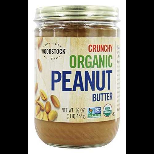 Woodstock Farms - オーガニック ピーナッツ バター クランチ - 16 オンス Woodstock Farms - Organic Peanut Butter Crunchy - 16 oz.