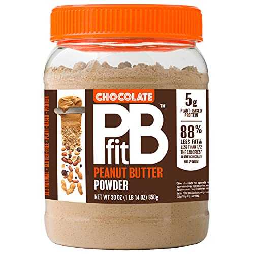 PBfit オールナチュラル チョコレート ピーナッツ バター パウダー、本物のロースト プレス ピーナッツとココアから作った粉末ピーナッツ スプレッド、プロテイン 5g (30 オンス) PBfit All-Natural Chocolate Peanut Butter Powder, Powdered Peanut
