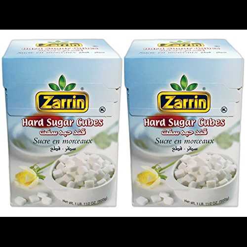 Zarrin 角砂糖 (2 パック) - 500G 17.6 オンス (ゆっくり溶ける) Zarrin Hard Sugar Cubes (2 PACK) - 500G 17.6 Oz, (Slow Dissolving) Zarrin 角砂糖 (2 パック) - 500G 17.6 オンス (ゆっくり溶ける) Zarrin Hard Sugar Cubes (2 PACK) - 500G 17.6 Oz, (Slow Dissolving)