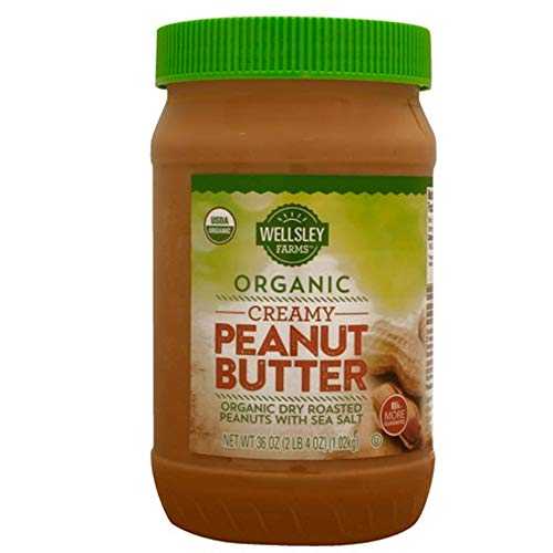 Wellsley Farms オーガニック クリーミー ピーナッツ バター、36 オンス、() Wellsley Farms Organic Creamy Peanut Butter, 36 Oz.,, ()