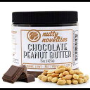 Nutty Novelties チョコレートピーナッツバター - 高タンパク質、健康的なピーナッツバター - コレステロール、保存料、塩不使用の天然ピーナッツバター - 100% ビーガンピーナッツバター - 15 オンス Nutty Novelties Chocolate Peanut Butter - High