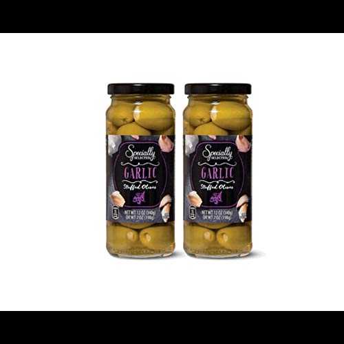 特別に選ばれたクイーンオリーブのガーリック詰め - 2個 (7オンス) Specially Selected Garlic Stuffed Queen Olives - 2 Count (7 oz.)