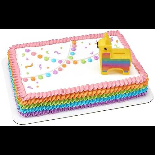 DecoPac DecoSet Pi ata Coin Bank Cake Topper, Cake Decoration For Birthdays and Parties - 1 Piece Set