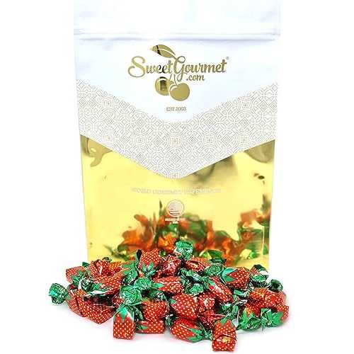SweetGourmet Arcor Strawberry Bon Bons Filled Hard Candy 4 Pounds SweetGourmet A...