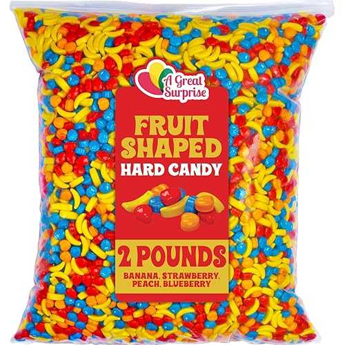 Fruit Shaped Candies - 2 Pounds - Unwrapped Gumball Machine Refills - Banana, St...