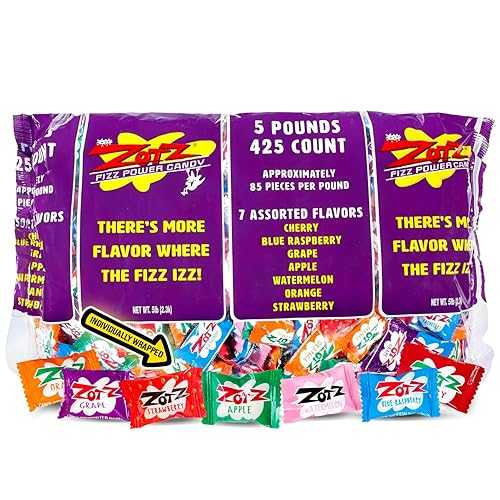 Zotz Fizzy Bulk Candy (Assorted, 425 Units)- Hard Candy Individually Wrapped- As...