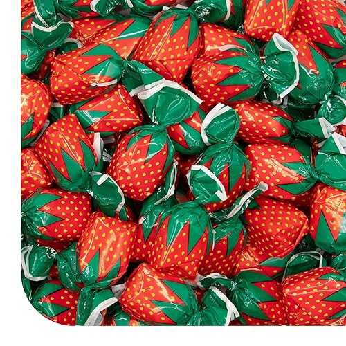 Arcor Strawberry Bon Bons - 2 Pound Bulk Pack - Filled Hard Candy Individually W...