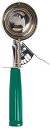 Winco ICD-12 No.12 Ice Cream Disher with Plastic Handle, IceCreamDishers, Size 12, 3 1/4 oz Capacity, Green, Stainess Steel