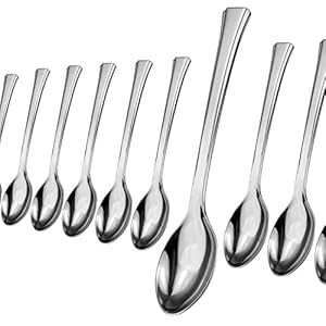 Exquisite Mini Spoons For Desserts - Bulk Pack Of 100 Mini Silver Dess...