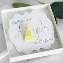 天使のブローチ ラペルピン用、先生への感謝の贈り物、女性への退職祝い、年末プレゼント Shattered Hues Angel Brooch For Lapel...
