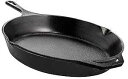 Utopia Kitchen Saute Fry Pan - Chefs Pan, Pre-Seasoned Cast Iron Skillet - Fryin...