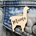 ママ ラマ ピン 母の日ギフト お母さんへのかわいい直前の小さなギフト ブローチ Telestic Design Mama Llama Pin Mother's...