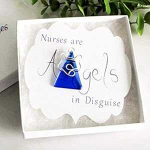 看護師への感謝の気持ちを込めて、彼女の守護天使のためのジュエリーギフト ラペルピン Shattered Hues Nurse Appreciation Than...