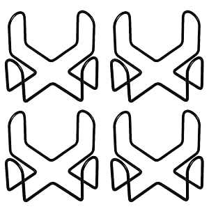 Kingrol 4 Pack Metal Coaster Holders for 4 Inch Round and Square Coast...
