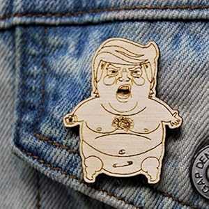 トランプベビー手作り木製ピン 弾劾パーティー向けの赤ちゃん大統領ギャグギフト Telestic Design Trump Baby Handmade Wood Pin Baby President Gag Gift for Impeachment Party トランプベビー手作り木製ピン 弾劾パーティー向けの赤ちゃん大統領ギャグギフト Telestic Design Trump Baby Handmade Wood Pin Baby President Gag Gift for Impeachment Party