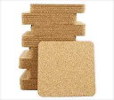 flying panda Cork Coasters 40pcs,1/8 Thick Square 3.5in Blank , Kitchen Restaura...