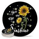Vandarllin Drink Coasters You Are My Sunshine Sunf Absorbent Stone Ceramic Coast...