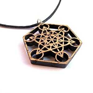 Generic Metatron's Cube Wood Necklace, Sacred Geometry Jewelry, Spiritual Yoga Jewelry Gift Generic Metatron's Cube Wood Necklace, Sacred Geometry Jewelry, Spiritual Yoga Jewelry Gift