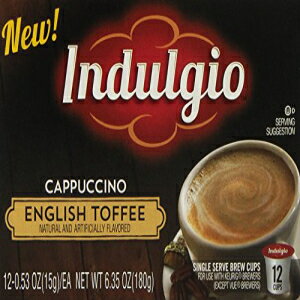 ɥ른 ץΡ󥰥å ȥե塼ꥰ K å ֥ 12  󥰥  å Indulgio Cappuccino, English Toffee, 12-Count Single Serve Cup for Keurig K-Cup Bre...