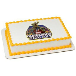 ギャラクシー食用ケーキカップケーキクッキートッパーの守護者（1/4シート） Whimsical Practicality Guardians of the Galaxy Edible Cake Cupcake Cookie Topper (1/4 Sheet)
