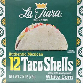 ラティアラ ホワイトタコシェル 12個入りボックス (2個パック) La Tiara White Taco Shell Box of 12 (Pack of 2)