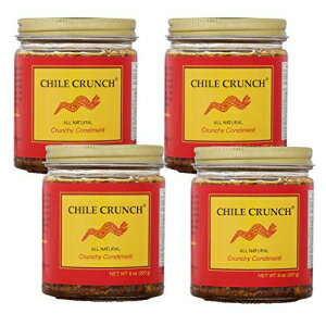 チリクランチ - 天然のカリカリ調味料 (オリジナル) - 4 パック Chile Crunch - An All Natural Crunch..