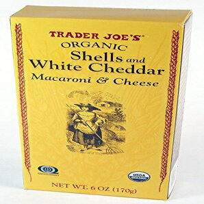 トレーダージョーズ オーガニック シェル & ホワイト チェダー マカロニ & チーズ 各 6 オンス (3 パック) Trader Joe's Organic Shells & White Cheddar Macaroni & Cheese 6oz each (3 Pack)