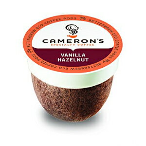 キャメロンのコーヒーシングルサーブポッド、フレーバー、バニラヘーゼルナッツ、128カウント（1パック） Cameron's Coffee Single Serve Pods, Flavored, Vanilla Hazelnut, 128 Count (Pack of 1)