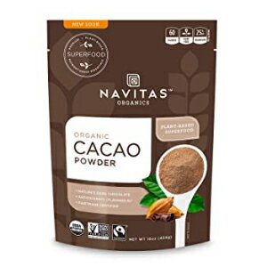 16オンス カカオパウダー ナビタスオーガニックスカカオパウダー 16オンス。バッグ - オーガニック 非遺伝子組み換え フェアトレード グルテンフリー 16 Ounce, Cacao Powder, Navitas Organics Cacao Powder, 16oz. Bag - Organic, Non-GMO, Fai