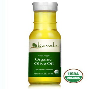 ケヴァラエクストラバージンオーガニックオリーブオイル、8オンス Kevala Extra Virgin Organic Olive Oil, 8 Ounce