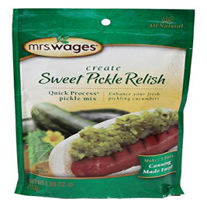 PRECISION FOODS Mrs. Wages クイックプロセス スイートピクルス レリッシュ ミックス、3.88 オンス PRECISION FOODS Mrs. Wages Quick Process Sweet Pickle Relish Mix, 3.88 Ounce