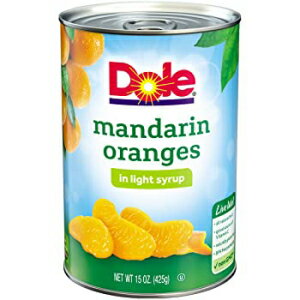 ドールマンダリンオレンジ、ライトシロップの全セグメント、15オンス缶 DOLE Mandarin Oranges, Whole Segments in Light Syrup, 15 Ounce Can