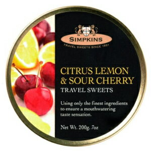 シンプキンズ シトラスレモン＆サワーチェリー 200g Simpkins Citrus Lemon & Sour Cherry 200g
