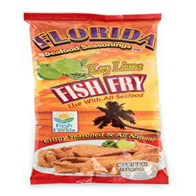 Florida Seafood Seasonings のフィッシュ フライ シーズニング - 2 パック x 10 オンス - キー ライム風味のフィッシュ バター シーズニング Fish Fry Seasoning by Florida Seafood Seasonings - 2 Pack x 10 oz - Key Lime Flavored Fi
