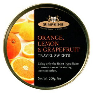 シンプキンズ オレンジ、レモン、グレープフルーツ ドロップス (6 個パック) Simpkins Orange, Lemon & Grapefruit Drops (Pack of 6)