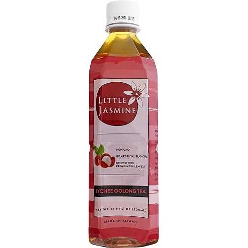 LITTLE JASMINE ライチウーロン茶、16.9 液量オンス (12 パック) LITTLE JASMINE Lychee Oolong Tea, 16.9 Fl Oz (Pack of 12)