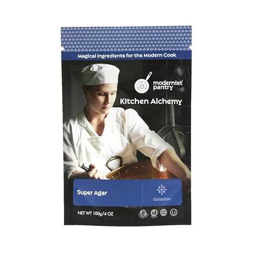 Pure Super Agar Powder - High Gel Strength Gracilaria Algae ⊘ Non-GMO Vegan OU Kosher Certified - 100g/4oz Modernist Pantry Pure Super Agar Powder - High Gel Strength Gracilaria Algae Non-GMO Vegan OU Kosher Certified -