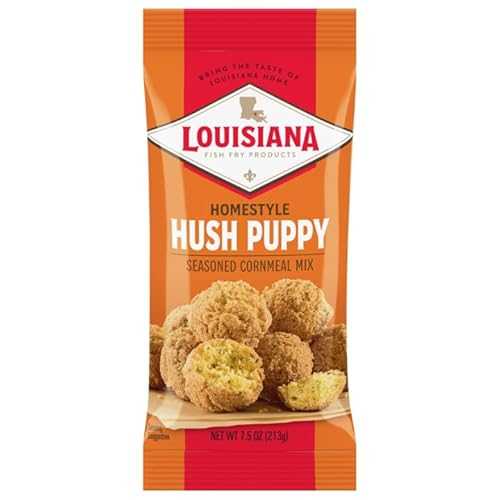 Louisiana Fish Fry Products Louisiana Fish Fry Hush Puppy Mix, 7.5 Ounces, Pack of 4