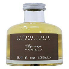 LEpicerie De Provence - カクテル スムージー コーヒー アイスクリーム用輸入フレンチバニラシロップ 8.45オンスボトル LEpicerie De Provence - Imported French Vanilla Syrup for Cocktails Smoothies,Coffee and Ice Cream 8.45 Ounce Bottle