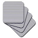 3dRose Navy Blue and White Sailor Stripes Aka French Nautical Breton Stripe Patt...