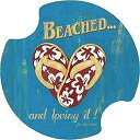Thirstystone Beached Car Cup Holder Coaster, 2-Pack,Multicolor,2.25