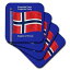 3dRose cst_63190_1 青色の背景にノルウェーの国旗、英語のノルウェー王国とノルウェー語のソフト コースター、4 枚セット 3dRose cst_63190_1 The Flag of Norway on a Blue Background with The Kingdom of Norway in English and Norwegian-Soft 4,920円