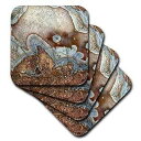 3dRose CST_202385_2 Rock Agate Soft Coasters, Set of 8