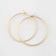 hoop earrings small thinの画像