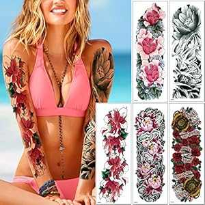 5枚 48x17cm ビッグラージ フルアーム タトゥー ボディステッカー 一時的な花 新品 glaryyears 5 Sheets 48x17cm Big Large Full Arm Tattoo Body Sticker Temporary Flower New 5枚 48x17cm ビッグラージ フルアーム タトゥー ボディステッカー 一時的な花 新品 glaryyears 5 Sheets 48x17cm Big Large Full Arm Tattoo Body Sticker Temporary Flower New
