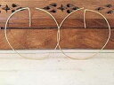 14 カラット ゴールドフィルド ワイヤー ハンマード フープ スレッダー イヤリング Monarch Jewelry 14 Karat Gold Filled Wire Hammered Hoop Threader Earrings